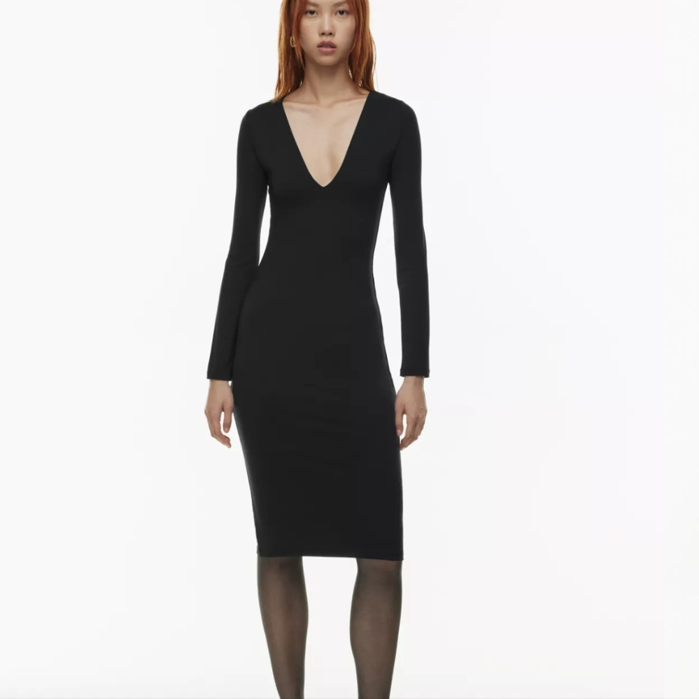 BABATON 3/4 sleeve contour dress